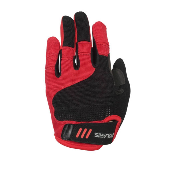 polaris tracker 2.0 black and red child's cycling gloves